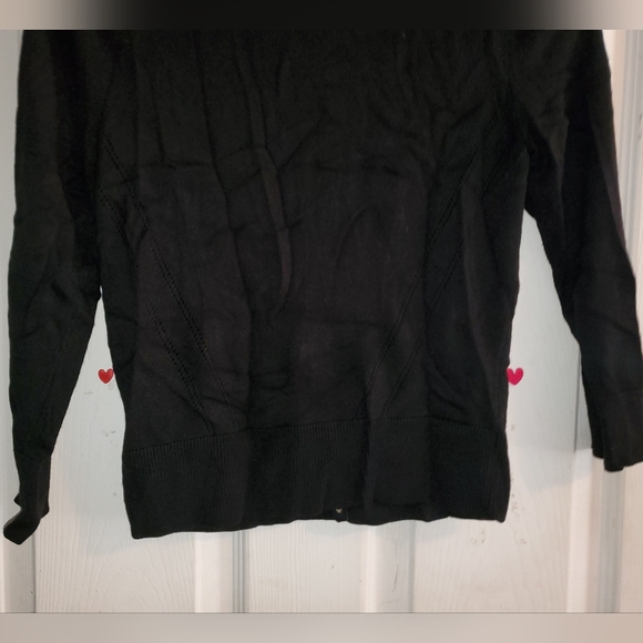 5 for $20 | White House Black Market 3/4 Sleeve Crewneck Snap Button Up Cardigan - Picture 10 of 11